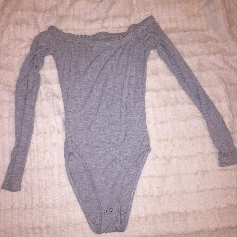 off the shoulder ribbed bodysuit